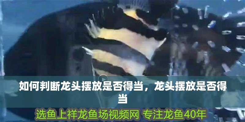 如何判斷龍頭擺放是否得當，龍頭擺放是否得當