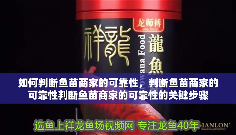 如何判斷魚苗商家的可靠性，判斷魚苗商家的可靠性判斷魚苗商家的可靠性的關鍵步驟 如何判斷魚苗商家的可靠性，判斷魚苗商家的可靠性判斷魚苗商家的可靠性的關鍵步驟 龍魚百科
