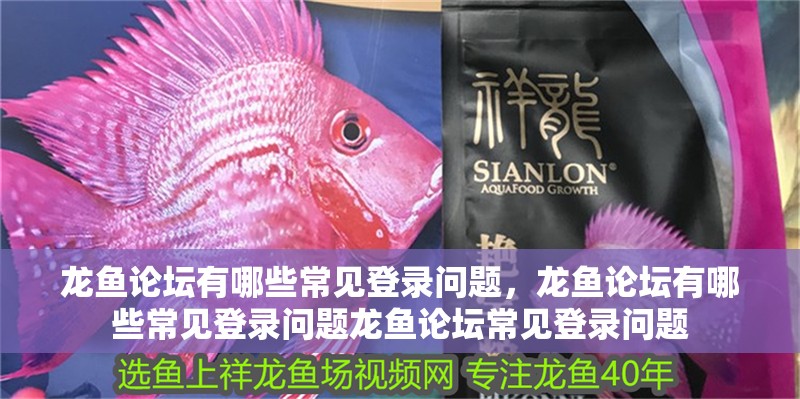 龍魚論壇有哪些常見登錄問題，龍魚論壇有哪些常見登錄問題龍魚論壇常見登錄問題