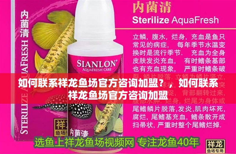 如何聯(lián)系祥龍魚場官方咨詢加盟？，如何聯(lián)系祥龍魚場官方咨詢加盟