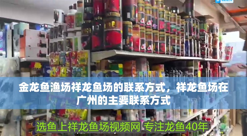 金龍魚漁場祥龍魚場的聯系方式，祥龍魚場在廣州的主要聯系方式