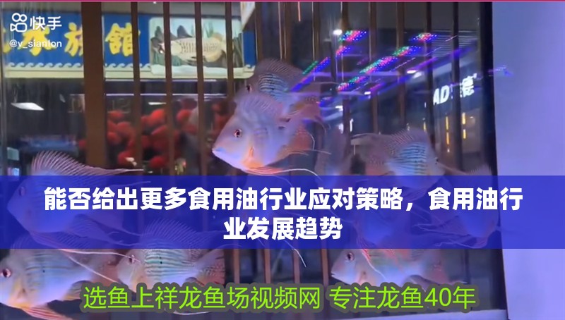 能否給出更多食用油行業(yè)應(yīng)對(duì)策略，食用油行業(yè)發(fā)展趨勢(shì)