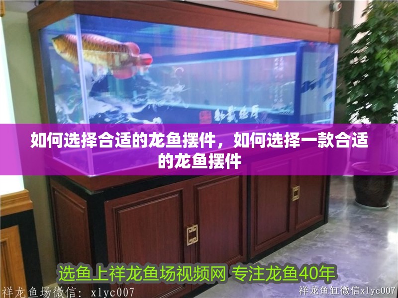 如何選擇合適的龍魚擺件，如何選擇一款合適的龍魚擺件