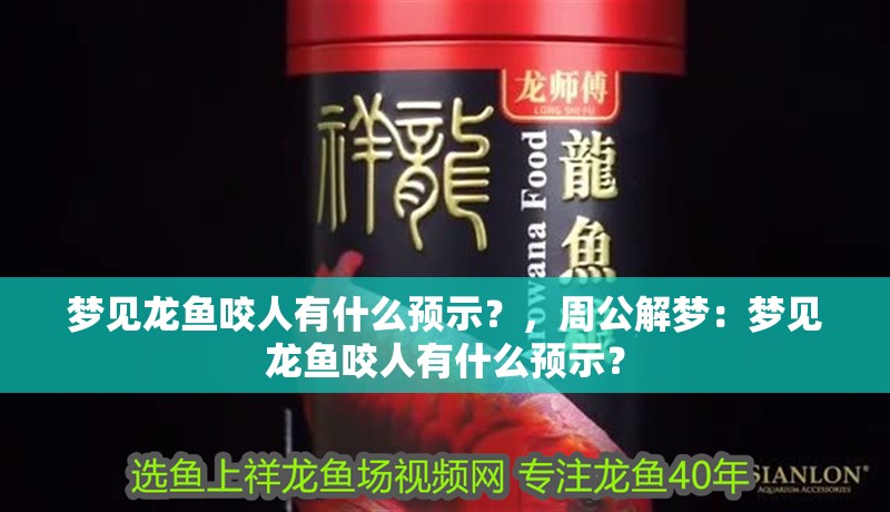 夢見龍魚咬人有什么預(yù)示？，周公解夢：夢見龍魚咬人有什么預(yù)示？