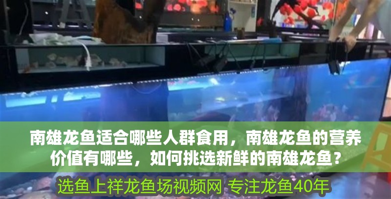 南雄龍魚適合哪些人群食用，南雄龍魚的營養價值有哪些，如何挑選新鮮的南雄龍魚？