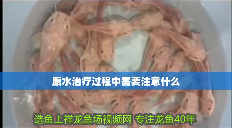 腹水治療過程中需要注意什么