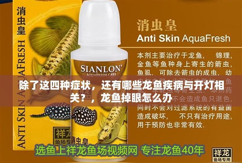 除了這四種癥狀，還有哪些龍魚疾病與開燈相關(guān)？，龍魚掉眼怎么辦
