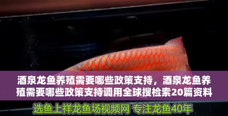 酒泉龍魚養殖需要哪些政策支持，酒泉龍魚養殖需要哪些政策支持調用全球搜檢索20篇資料
