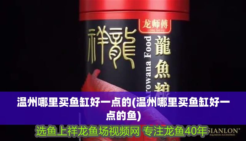溫州哪里買魚缸好一點的(溫州哪里買魚缸好一點的魚)