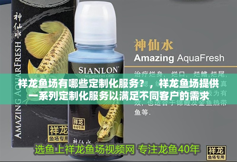 祥龍魚場有哪些定制化服務？，祥龍魚場提供一系列定制化服務以滿足不同客戶的需求