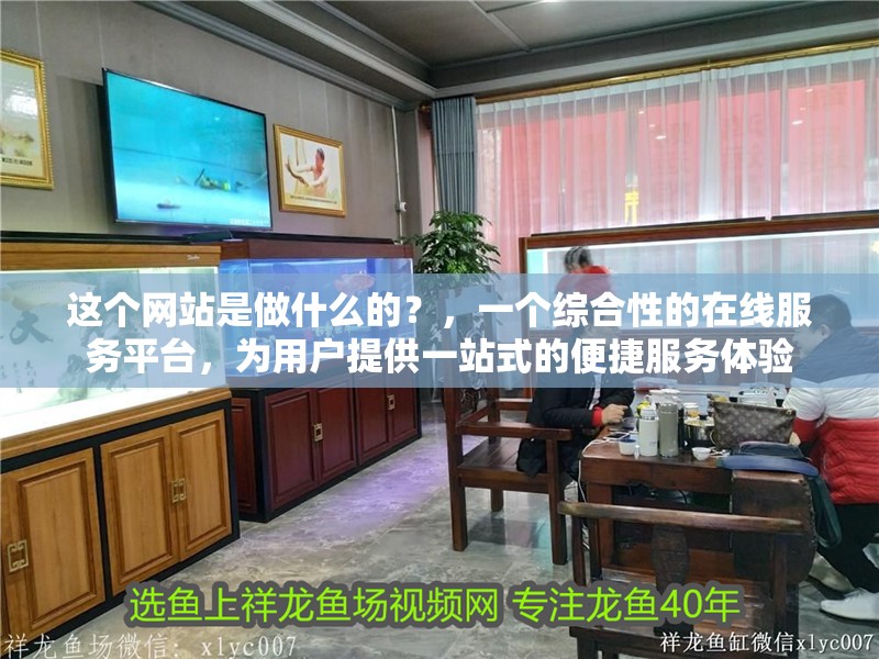 這個網站是做什么的？，一個綜合性的在線服務平臺，為用戶提供一站式的便捷服務體驗