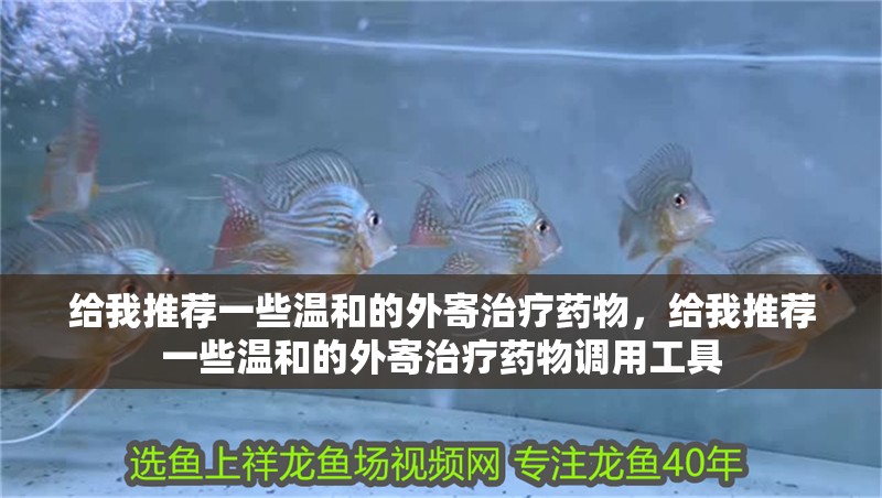 給我推薦一些溫和的外寄治療藥物，給我推薦一些溫和的外寄治療藥物調(diào)用工具
