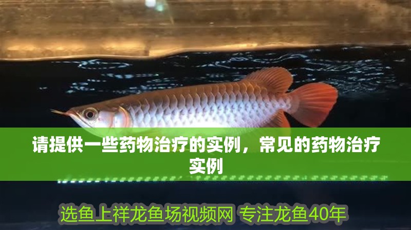 請(qǐng)?zhí)峁┮恍┧幬镏委煹膶?shí)例，常見的藥物治療實(shí)例