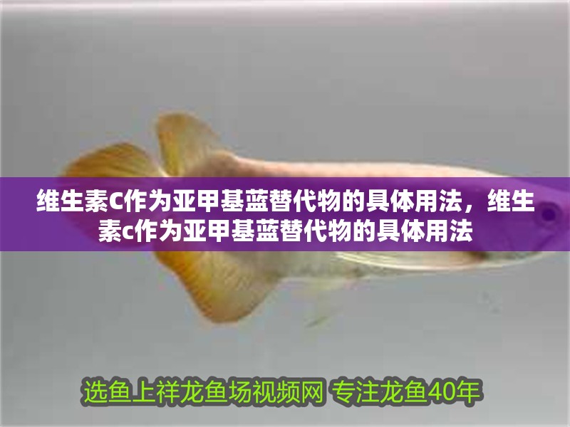 維生素C作為亞甲基藍替代物的具體用法，維生素c作為亞甲基藍替代物的具體用法