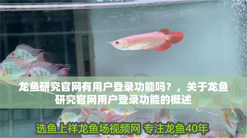 龍魚研究官網有用戶登錄功能嗎?,關于龍魚研究官網用戶登錄功能的概述