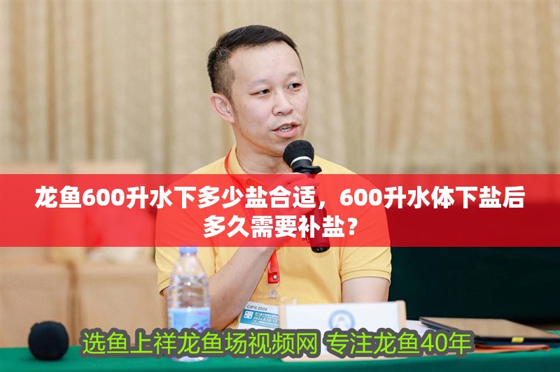 龍魚600升水下多少鹽合適，600升水體下鹽后多久需要補鹽？