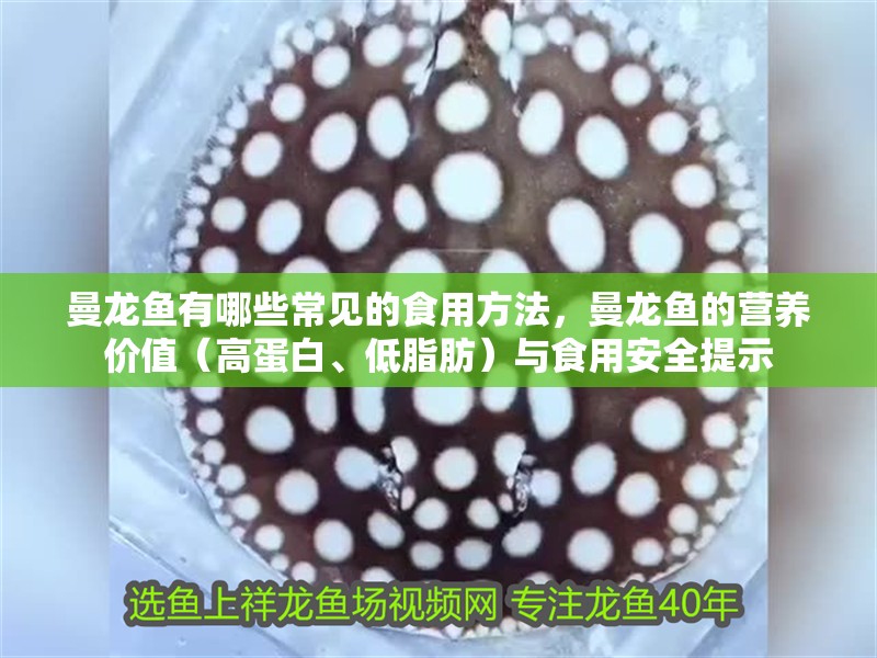 曼龍魚有哪些常見的食用方法，曼龍魚的營養價值（高蛋白、低脂肪）與食用安全提示
