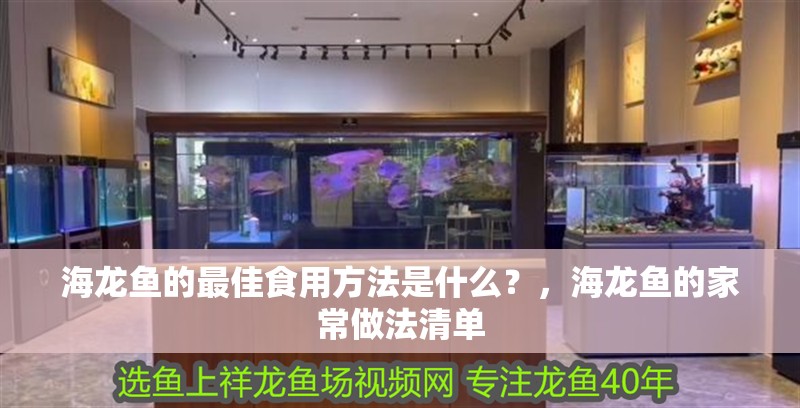 海龍魚的最佳食用方法是什么？，海龍魚的家常做法清單
