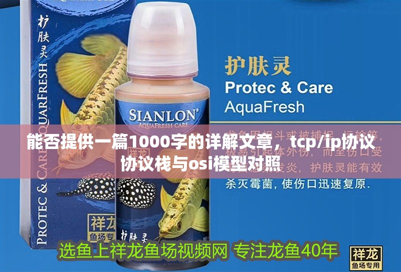 能否提供一篇1000字的詳解文章，tcp/ip協議協議棧與osi模型對照