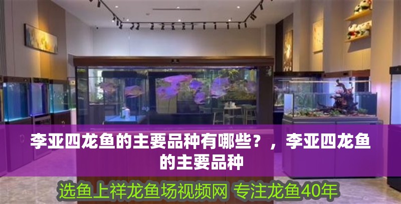 李亞四龍魚的主要品種有哪些？，李亞四龍魚的主要品種