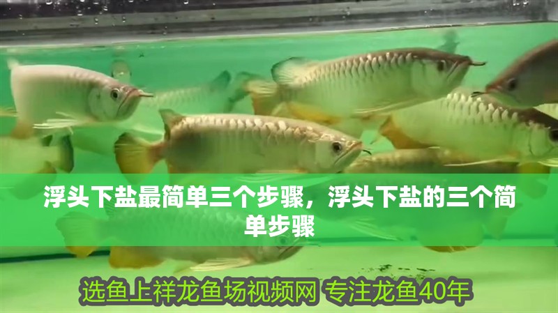 浮頭下鹽最簡單三個步驟，浮頭下鹽的三個簡單步驟