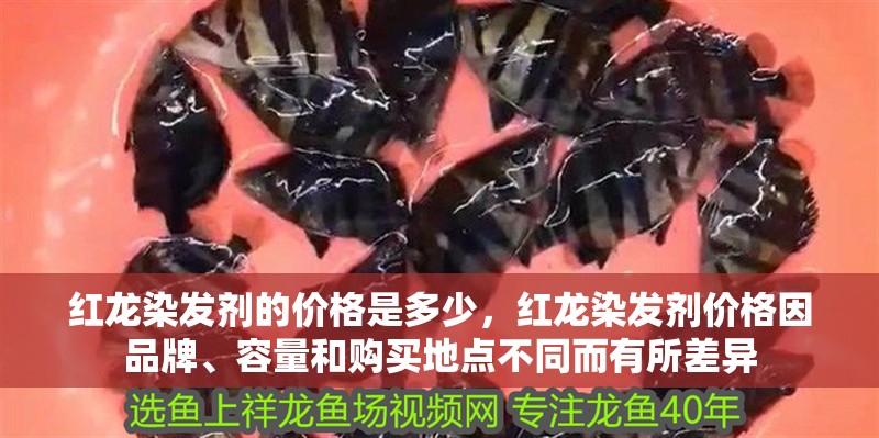 紅龍染發劑的價格是多少，紅龍染發劑價格因品牌、容量和購買地點不同而有所差異