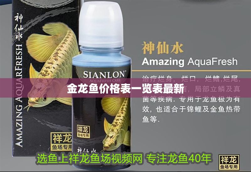 金龍魚價格表一覽表最新