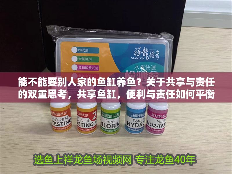 能不能要別人家的魚缸養魚？關于共享與責任的雙重思考，共享魚缸，便利與責任如何平衡？ 能不能要別人家的魚缸養魚？關于共享與責任的雙重思考，共享魚缸，便利與責任如何平衡？ 龍魚百科 第1張