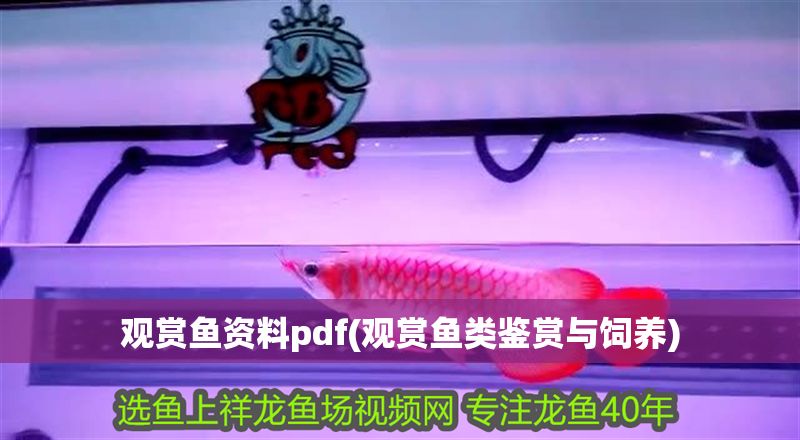 觀賞魚資料pdf(觀賞魚類鑒賞與飼養)