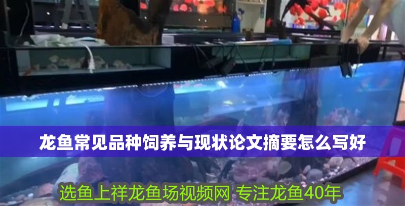 龍魚常見品種飼養(yǎng)與現(xiàn)狀論文摘要怎么寫好 龍魚常見品種飼養(yǎng)與現(xiàn)狀論文摘要怎么寫好 龍魚百科 第1張