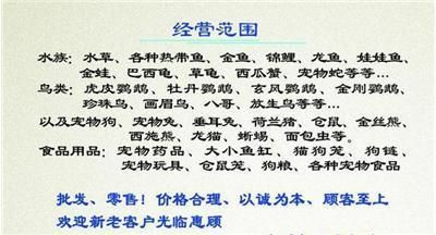 水族館經(jīng)營范圍怎么寫：水族館經(jīng)營范圍