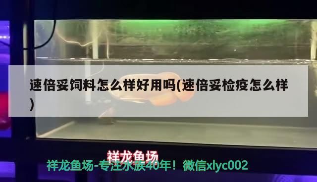速倍妥飼料怎么樣好用嗎(速倍妥檢疫怎么樣)