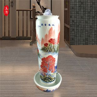景德鎮(zhèn)的魚缸流水?dāng)[件，景德鎮(zhèn)陶瓷流水?dāng)[件的養(yǎng)護方法