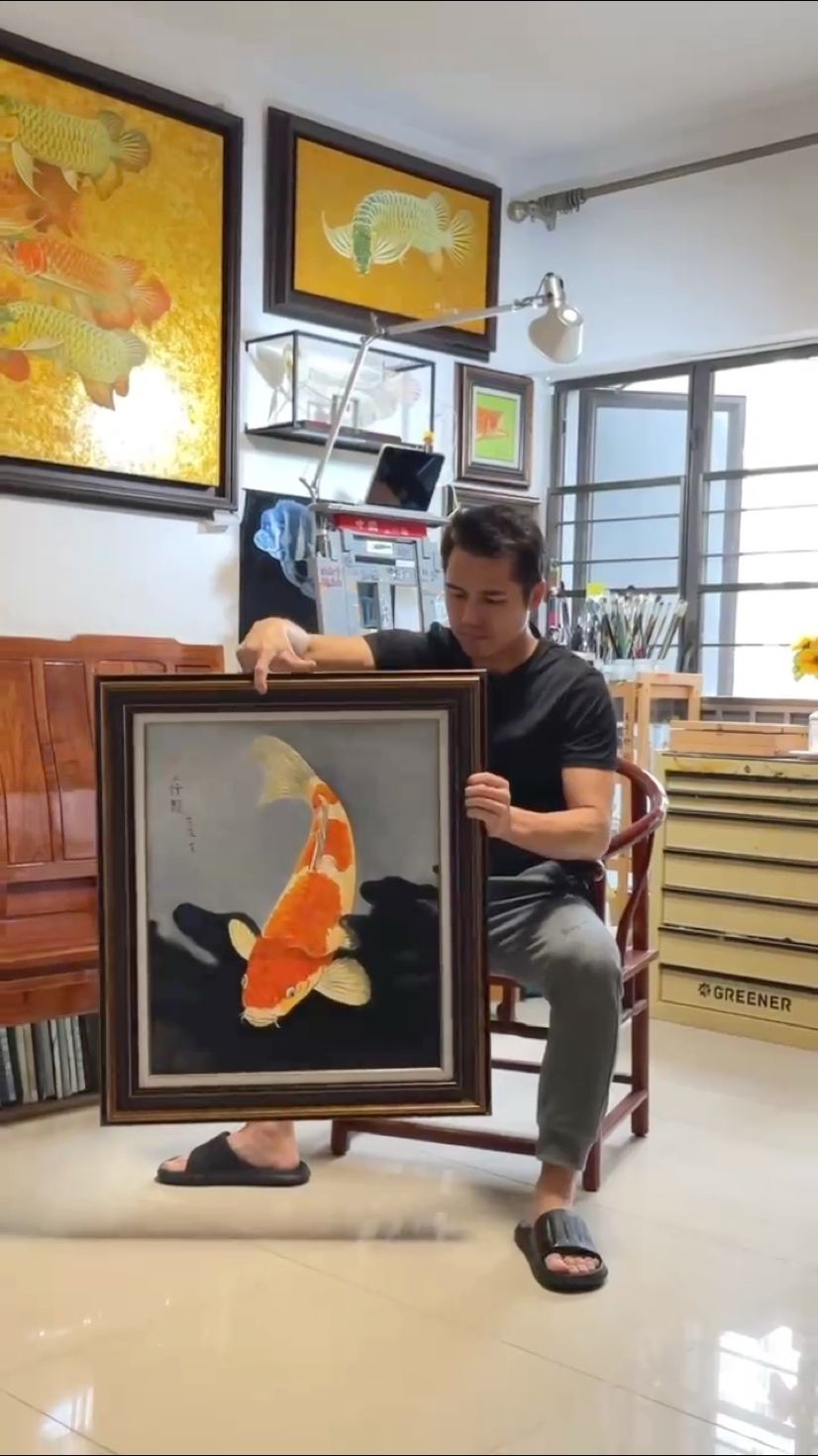 今天畫錦鯉！ 今天畫錦鯉！ 龍魚論壇 第1張