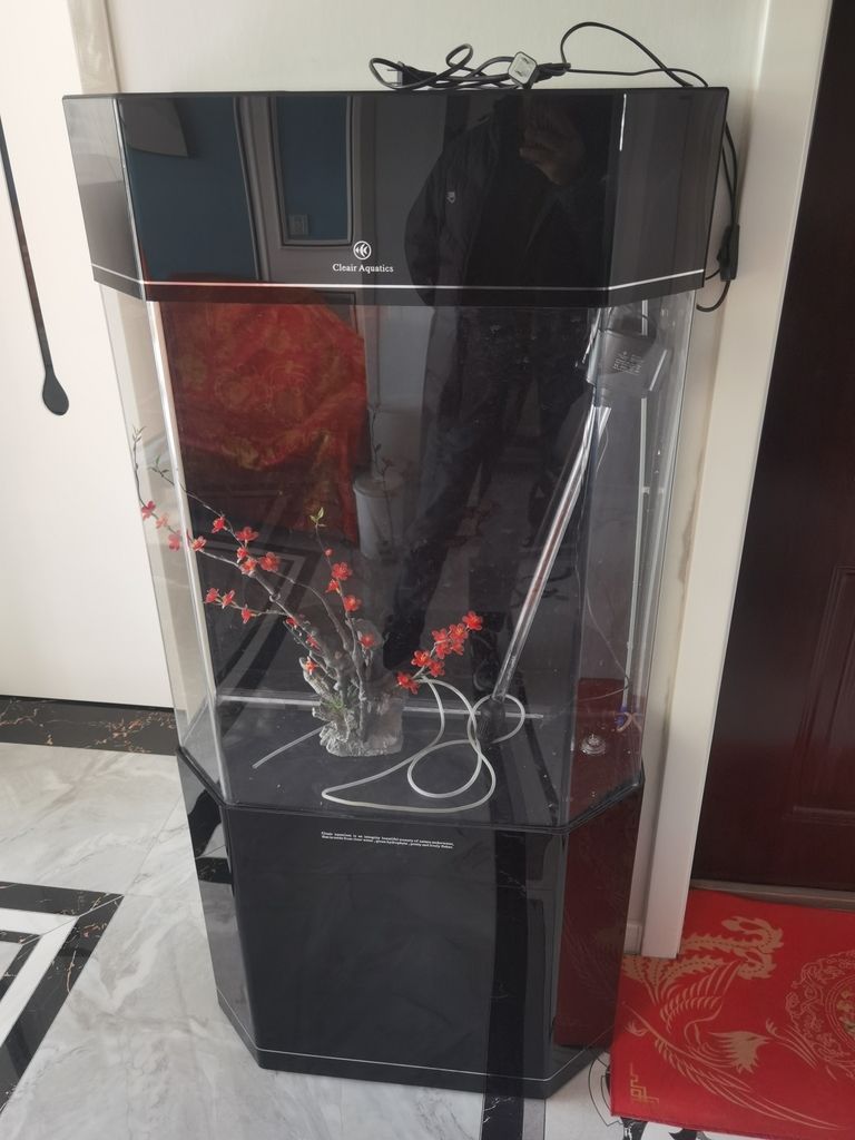 【轉讓】亞克力魚缸，使用僅3個月，9成新 【轉讓】亞克力魚缸，使用僅3個月，9成新 龍魚論壇