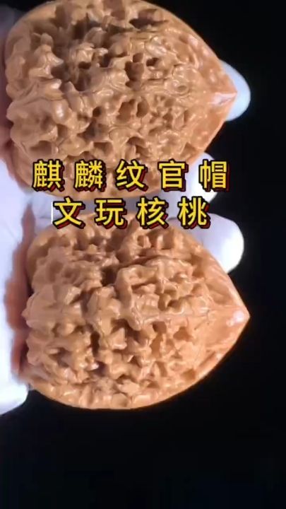 紋官帽核桃，獨特紋理的文