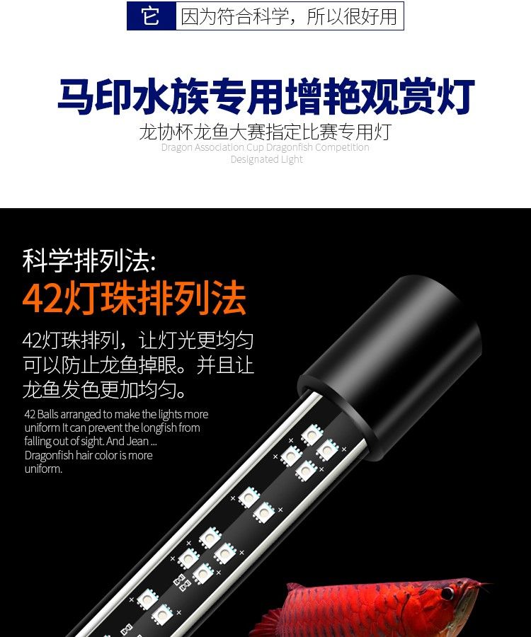 印龍魚增艷燈系列，亮彩、紅龍及