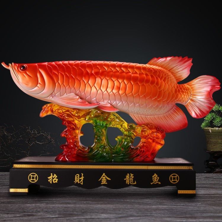 金龍魚藝術作品的風水寓意：金龍魚在不同場景下的風水寓意豐富且深植于中國傳統文化之中 金龍魚藝術作品的風水寓意：金龍魚在不同場景下的風水寓意豐富且深植于中國傳統文化之中 金龍魚百科 第5張