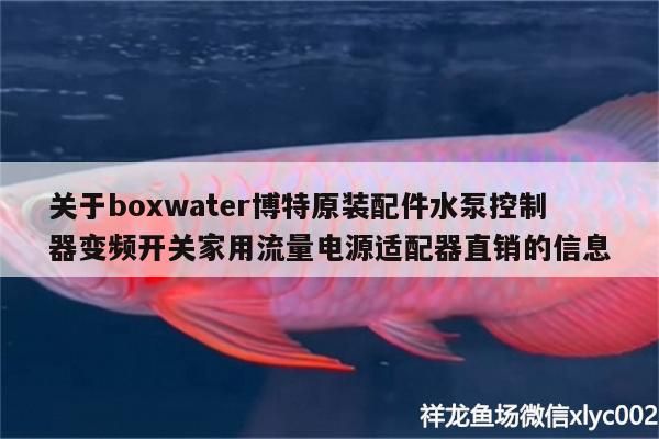 關于boxwater博特原裝配件水泵控制器變頻開關家用流量電源適配器直銷的信息