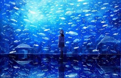 水族館繪畫素材（水族館手繪教程：水下生物繪畫技巧,海洋生物素描方法）