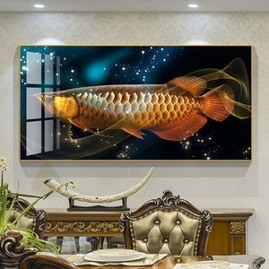 金龍魚裝飾畫的風水講究：如何選擇金龍魚畫的顏色 金龍魚裝飾畫的風水講究：如何選擇金龍魚畫的顏色 金龍魚百科 第4張