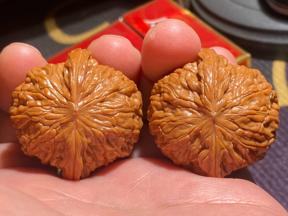 磨盤獅子頭一對，底子已經打好
