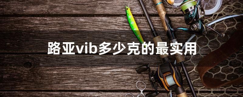 路亞vib多少克的最實用 路亞vib多少克的最實用 豬鼻龜百科