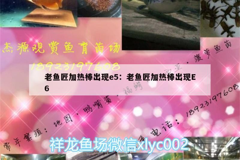老魚匠加熱棒出現e5:老魚匠加熱棒出現E6 老魚匠加熱棒出現e5:老魚匠加熱棒出現E6 老魚匠