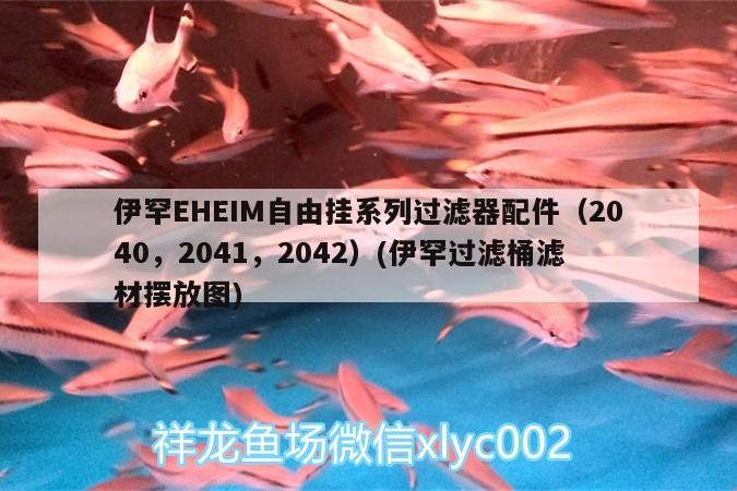 伊罕EHEIM自由掛系列過濾器配件（2040，2041，2042）(伊罕過濾桶濾材擺放圖)