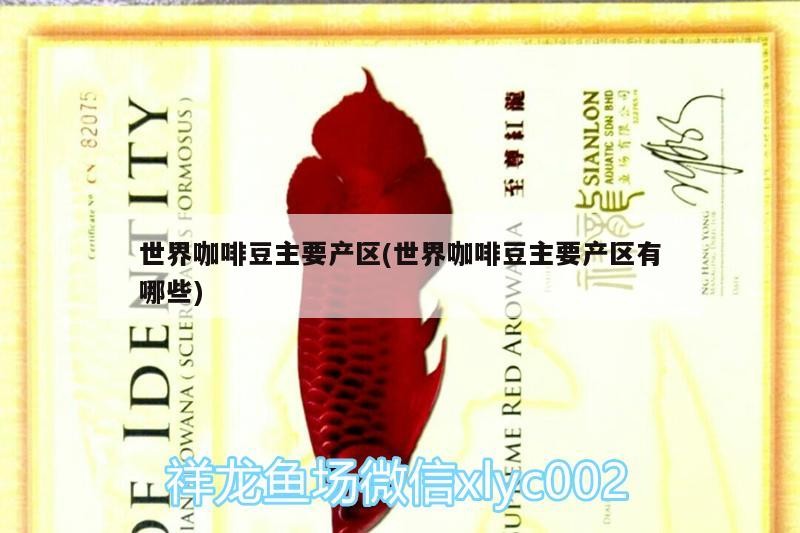世界咖啡豆主要產區(世界咖啡豆主要產區有哪些)