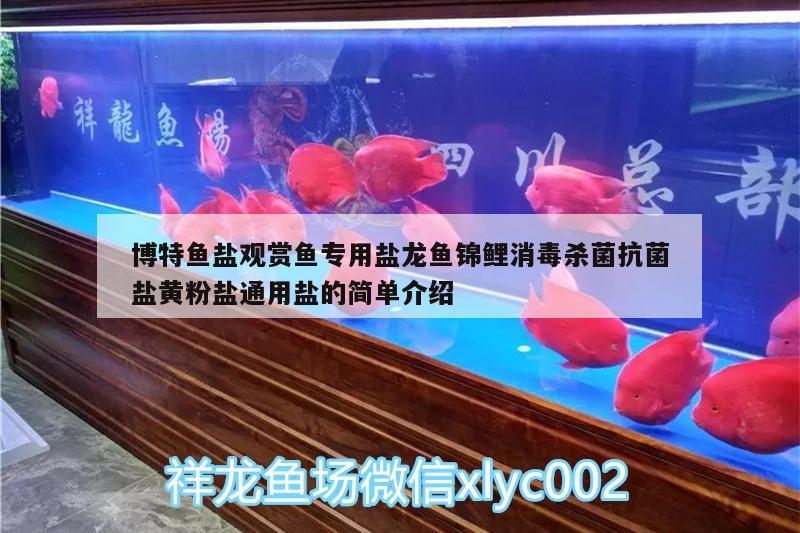 博特魚鹽觀賞魚專用鹽龍魚錦鯉消毒殺菌抗菌鹽黃粉鹽通用鹽的簡單介紹