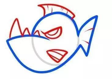 虎魚簡筆畫圖片帶顏色：虎魚簡筆畫圖片帶顏色步驟