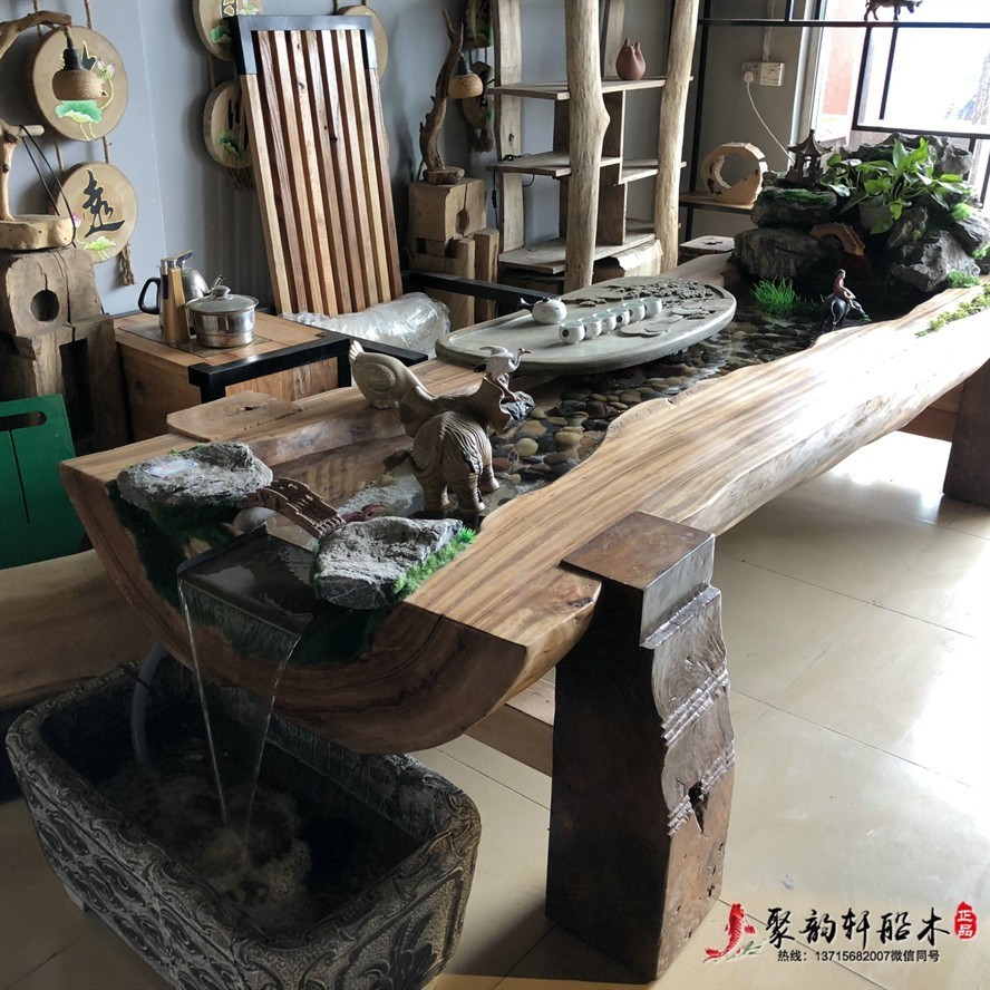 帶魚缸的茶臺：帶魚缸的茶臺可以收藏嗎？ 帶魚缸的茶臺：帶魚缸的茶臺可以收藏嗎？ 魚缸百科 第1張