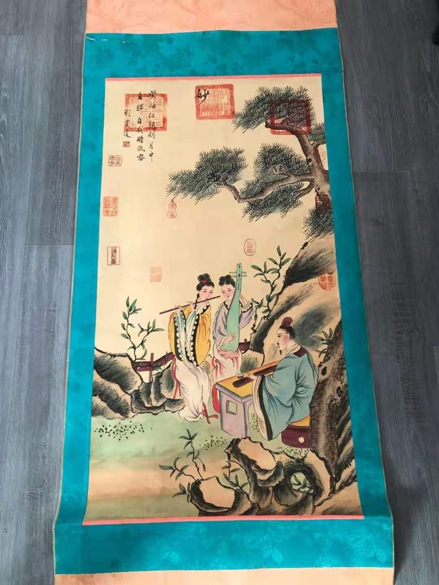 花鳥人物國畫